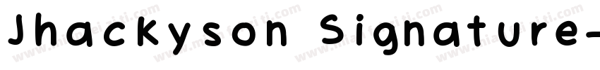 Jhackyson Signature字体转换